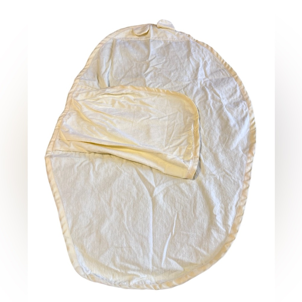 Vintage Yellow Flannel Swaddling Blanket